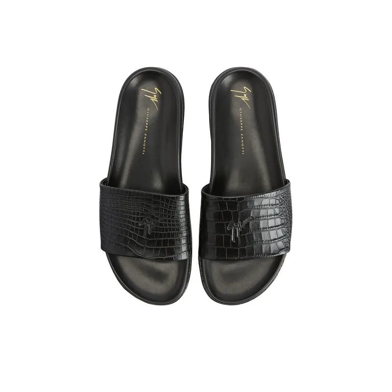 Giuseppe Zanotti Indi Logo Debossed Slides-4