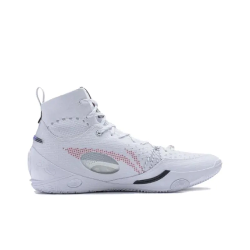 LiNing Wade 808 Ultra Durable Breathable High Top Basketball Shoes Men's White-1