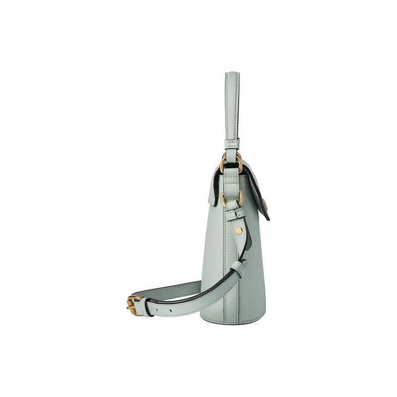 GUCCI Leather Bucket Bag, Handbag, Shoulder Bag, Crossbody Bag Mini Women's Light Green-2
