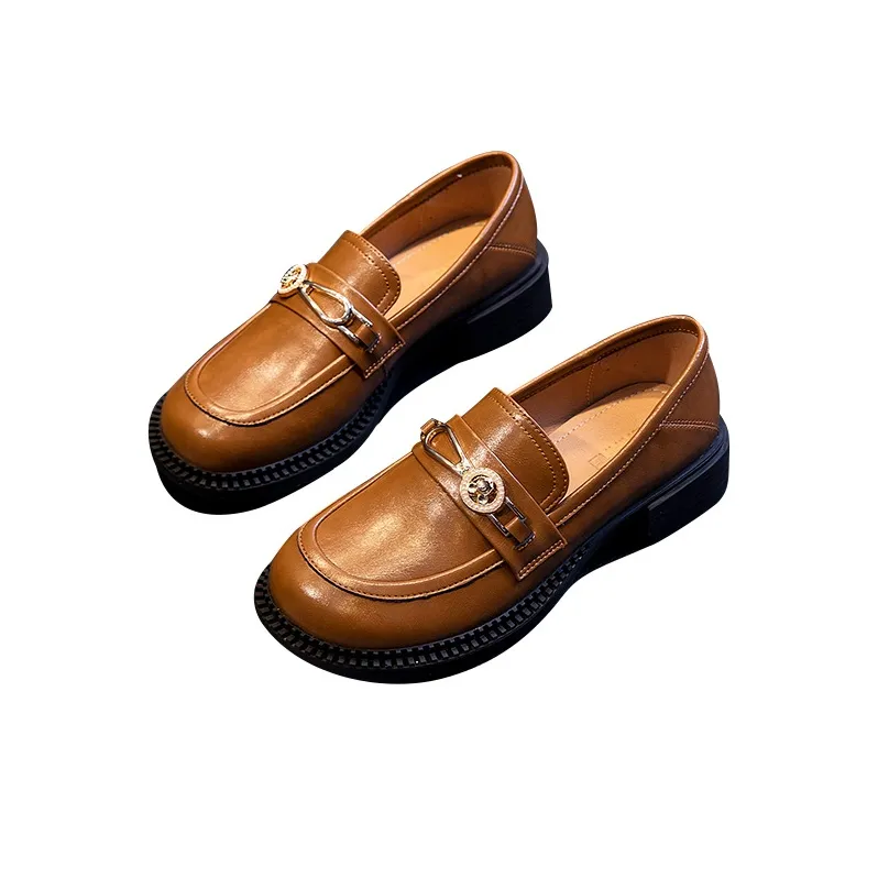 Lady's House Loafers Women's Black Brown-6
