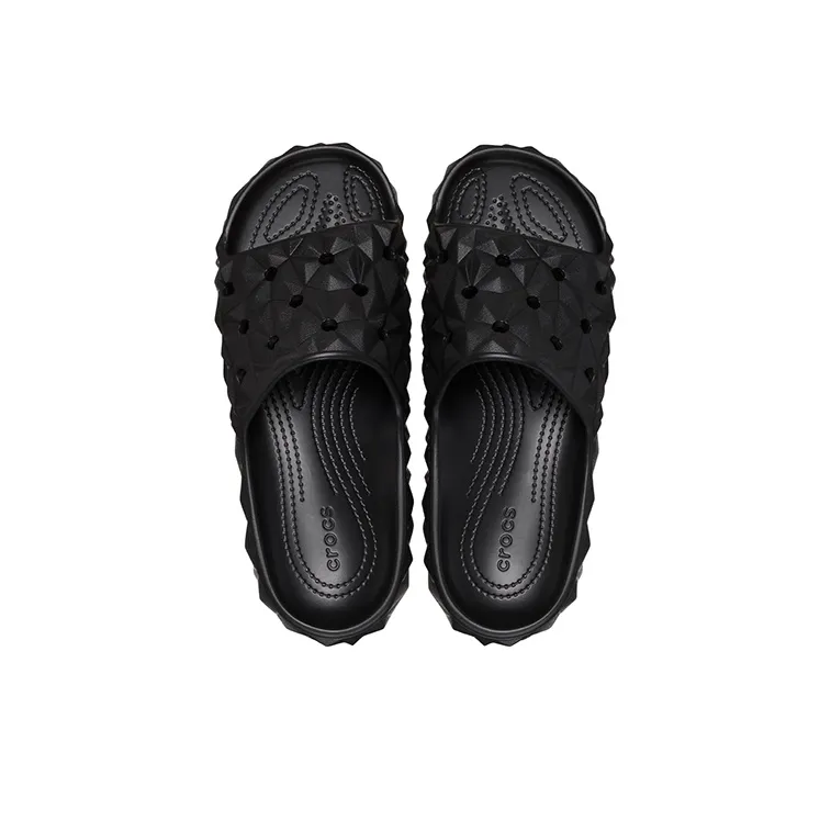 Crocs Classic Geometric Slides 'Black'-3