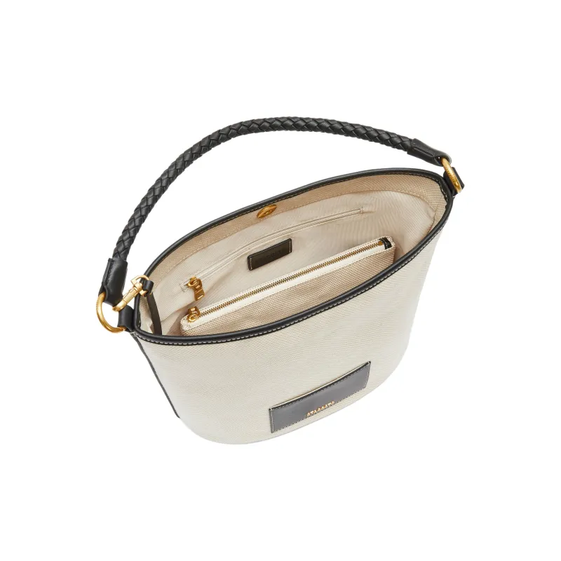 Staccato Cow Leather Bucket Bag, Tote Bag, Crossbody Bag, Shoulder Bag Medium Size Women's Multicolor-8