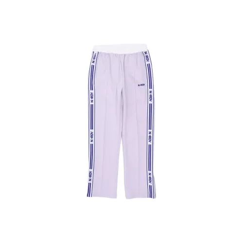 Nerdy Knitted Sweatpants Unisex Light Purple