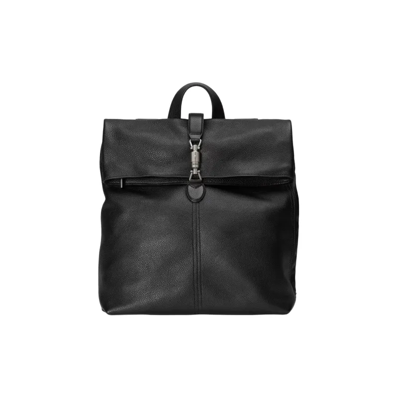 GUCCI Jackie 1961 Leather Backpack Men's Black-0