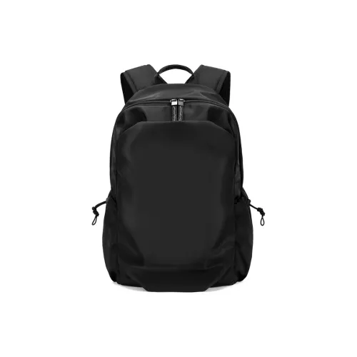 Old man's head Backpacks Black