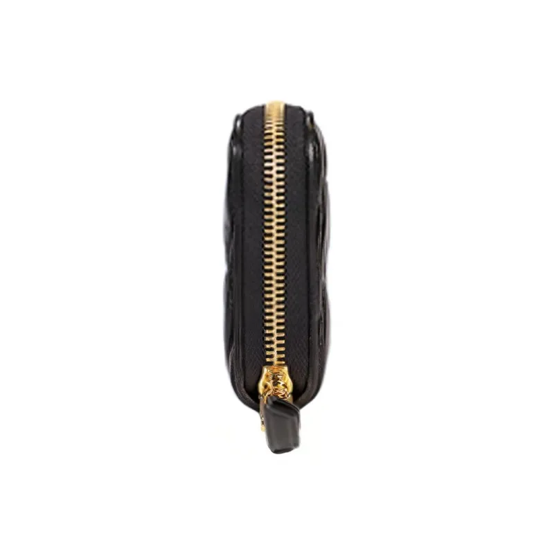 MIU MIU Matelassé Lambskin Wallet Women's Black-3