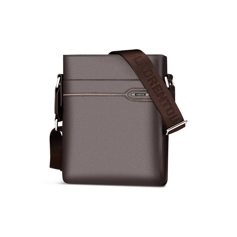 Old Man's Head Top Grain Cow Leather Small Square Bag Shoulder Bag Regular Men's Black/Coffee-2
