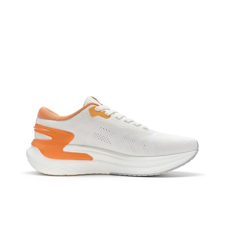 XTEP Lingbu ELM Lightweight Low-Top Running Shoes Men's Sail White Orange-1