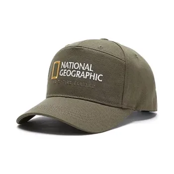 NATIONAL GEOGRAPHIC Cotton Baseball Caps Unisex Coffee
