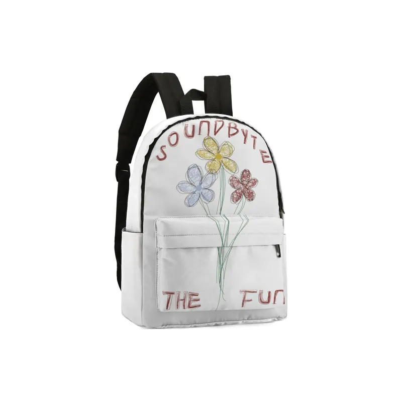 ONRF SOUNDBYTE Collaboration Polyester Backpack Regular Unisex White-1