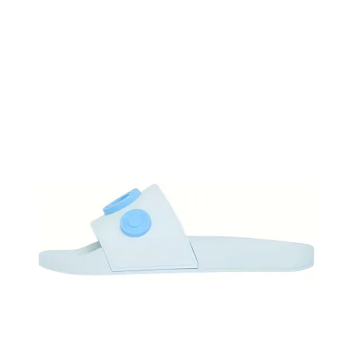 Burberry Slide Slippers Women's Light Blue