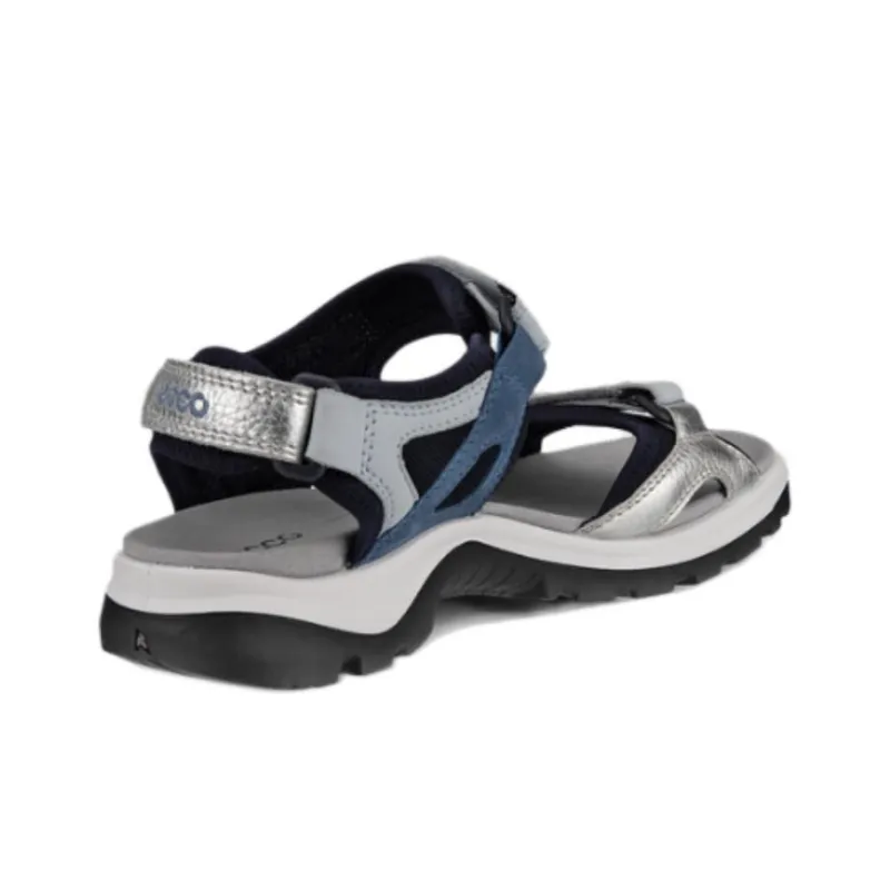 Ecco Beach Sandals Women's Blue Gray Black-2