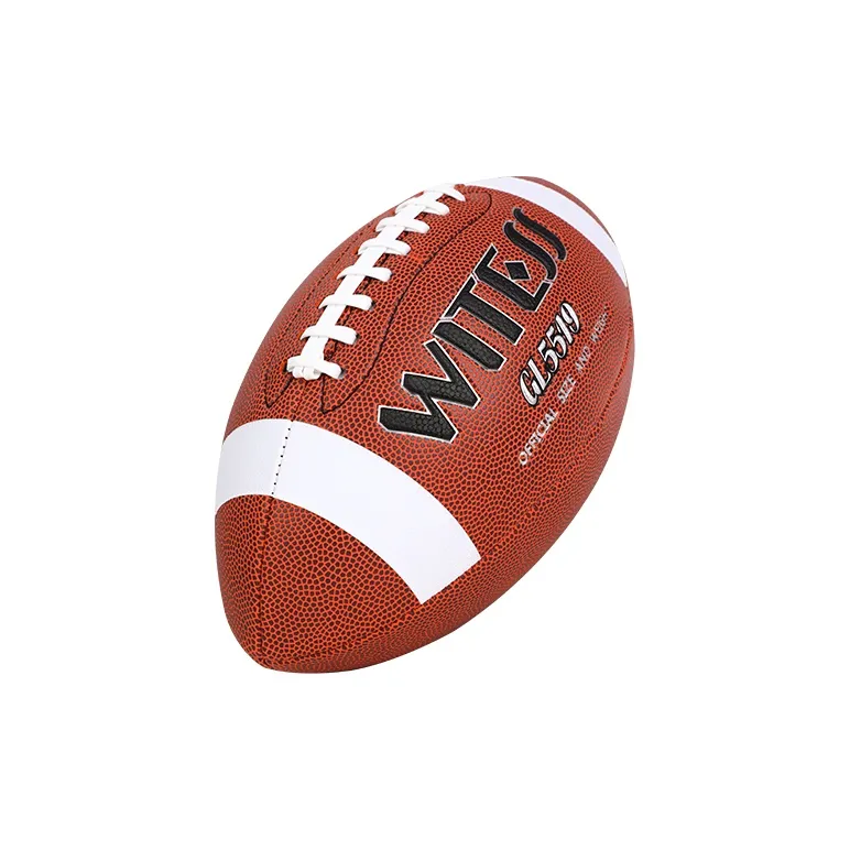 WITESS Rugby Ball PVC Material Indoor And Outdoor Size 3/6 Size 9 Three Specifications Brown-2