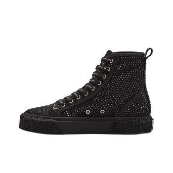 MARC JACOBS The Crystal Canvas High-top Sneakers