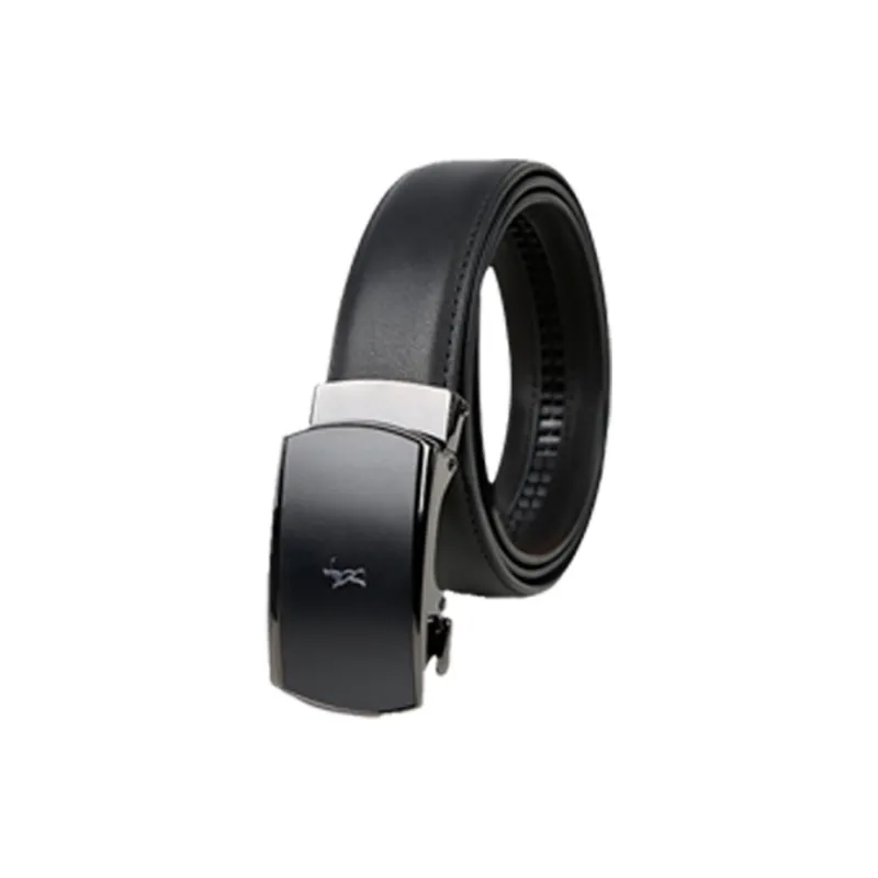 Wit Automatic Buckle Business Premium Cow Leather Belts Men's Width 3.4cm-0