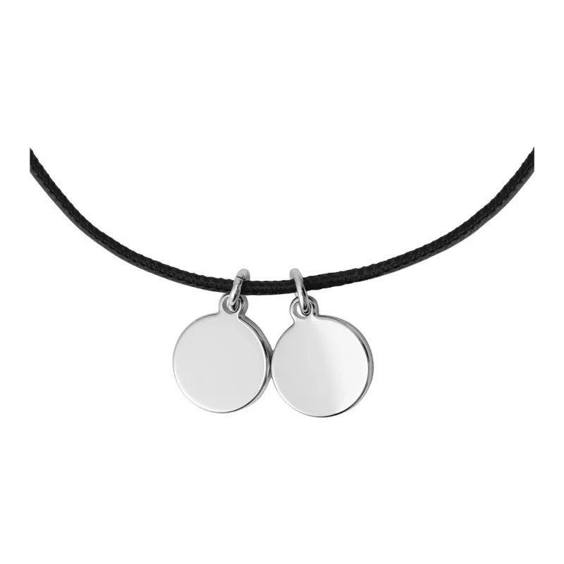 HERMES Eclipse Metal, Calfskin Necklaces Unisex Multicolor-2