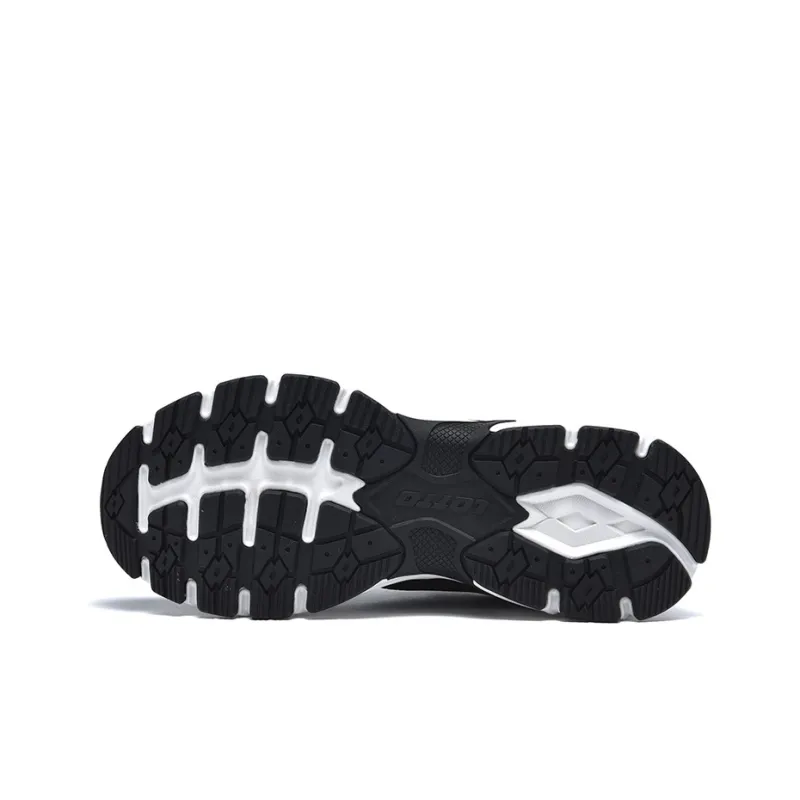 LOTTO Chunky Sneakers Women's Low Top Black/White-5