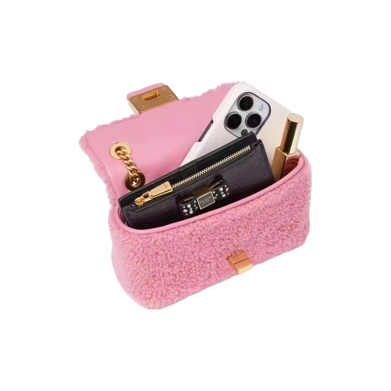 Kate Spade Evelyn Lambskin Shoulder Bag, Crossbody Bag Trumpets Women's Light Feather Pink-4
