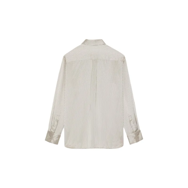 SAINT LAURENT Striped Long Sleeved Shirt-1