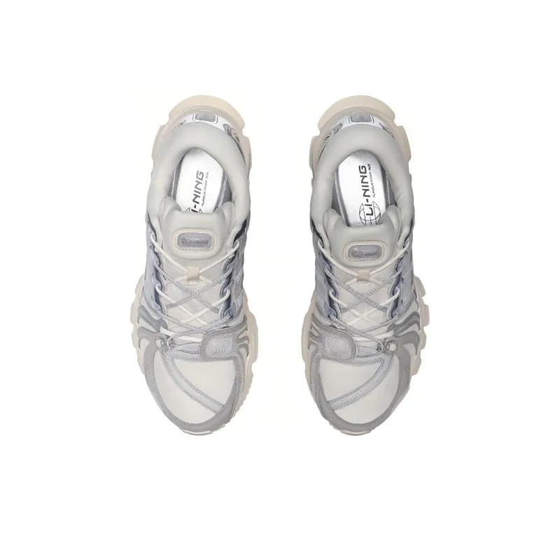 LiNing Furious Rider ACE1.5 Anti Slip Wear Resistant And Impact Resistant Low Top Casual Shoes Unisex Silver Fish Gray-2