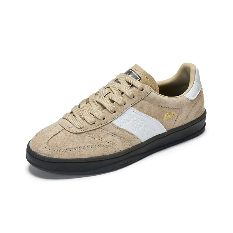 Kappa Anti Slip Wear Resistant Low Top Skateboard Shoes Unisex Khaki-1
