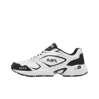 FILA Cushioned Slip-Resistant Low-Top Running Shoes Men's White