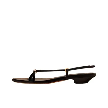 KHAITE Marion Strap Sandals Women's Black