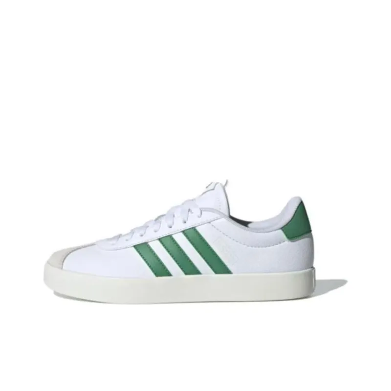 Adidas Vl Court 3.0 Low Cloud White Preloved Green Aluminium Women's-0