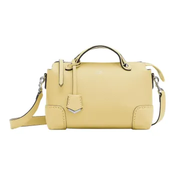 FENDI By The Way Series Calfskin Shoulder Bag, Crossbody Bag, Handbag Medium Size Women's Yellow
