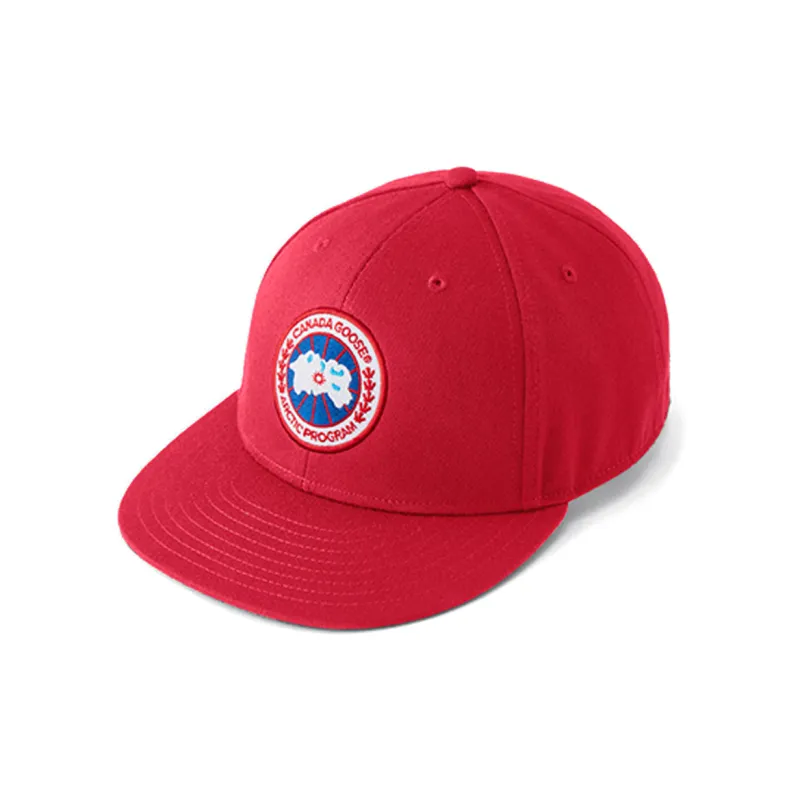 Canada Goose Polyester Baseball Caps Men's Red-0