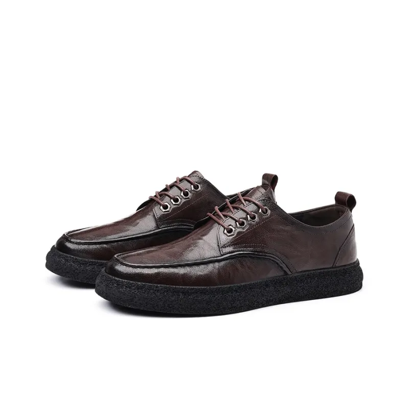 YEDANI Dress Shoes Men Low Top Black-5