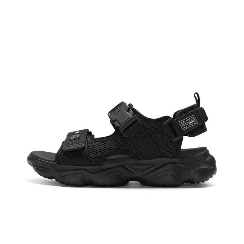 XTEP Beach Sandals Men Black-0