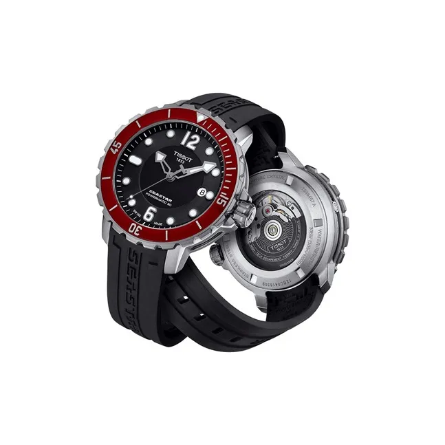 TISSOT Starfish Collection Automatic Mechanical Movement Men's Watches Watch 42mm Black Dial T066.407.17.057.03-1
