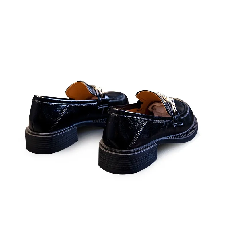 Lady's House Loafers Women's Black Brown-2