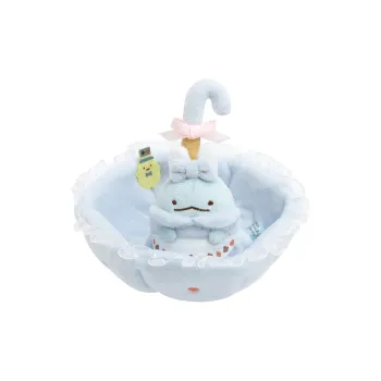 SAN-X Corners Of Life 'Mysterious Kingdom's Corner Creatures' Lizard Alice Tray Dolls Plush Doll 13cm High