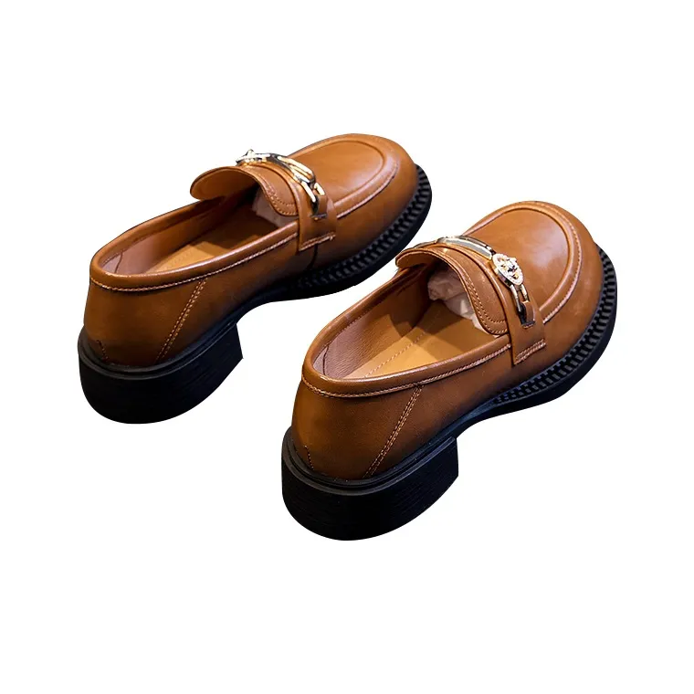 Lady's House Loafers Women's Black Brown-7