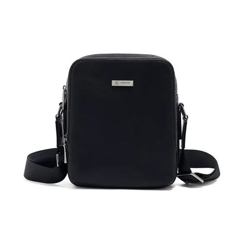 Old man's head Shoulder Bags Black