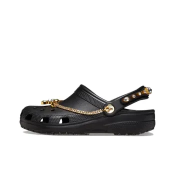 Crocs Classic Tiara Clogs 'Black Gold' Women's