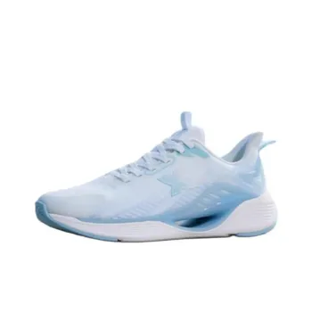 XTEP Qing Feng 5.0 Cushioning, Wear Resistant Low Top Running Shoes Men's White Blue