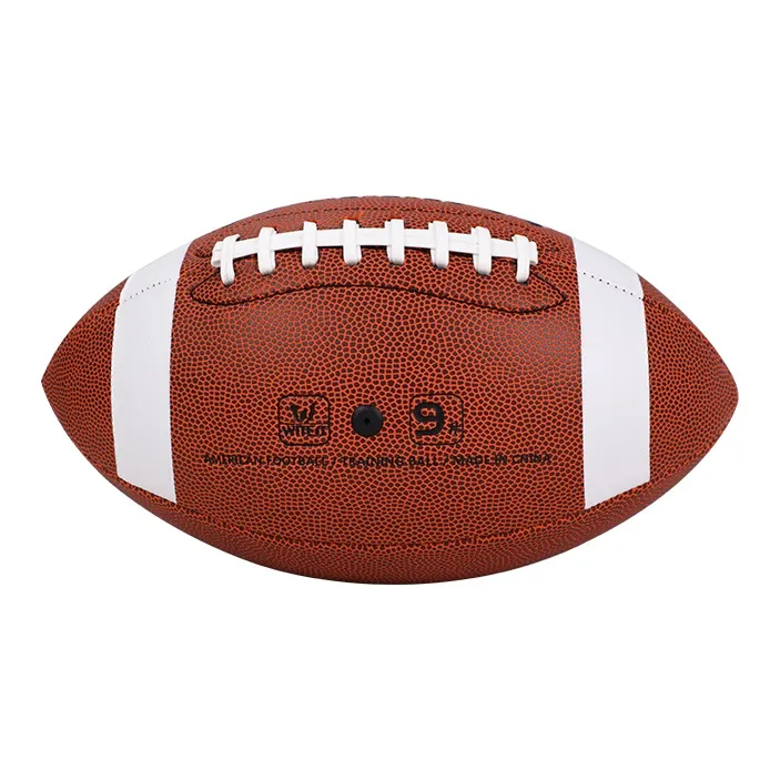 WITESS Rugby Ball PVC Material Indoor And Outdoor Size 3/6 Size 9 Three Specifications Brown-3