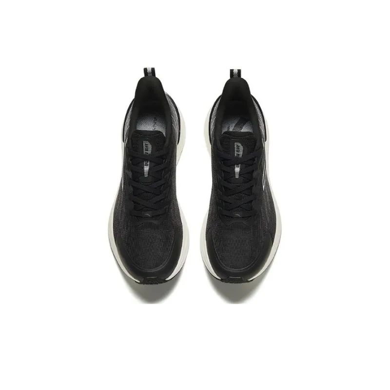 Anta Antelope Run 4th Generation Cushioning, Wear Resistant Low Top Casual Running Shoes Men's Black-2