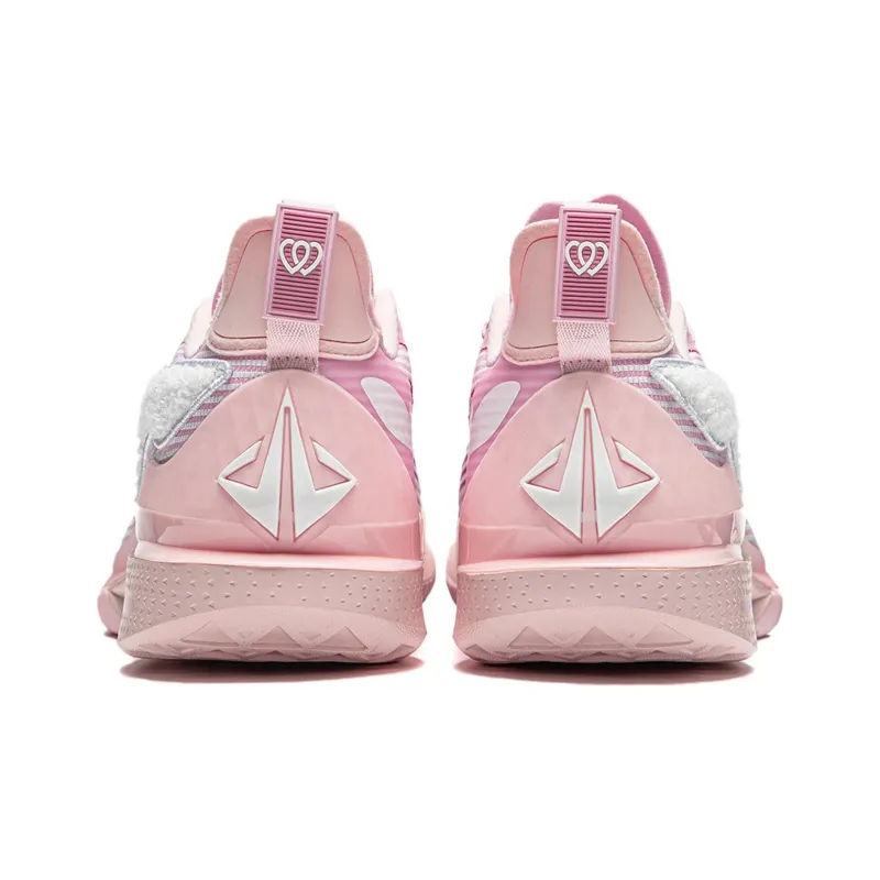LINING JB2 Basketball Shoes Men Low Top White/Pink-5