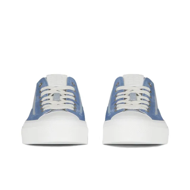 Givenchy Logo Low Top Skateboard Shoes Men's Blue-1