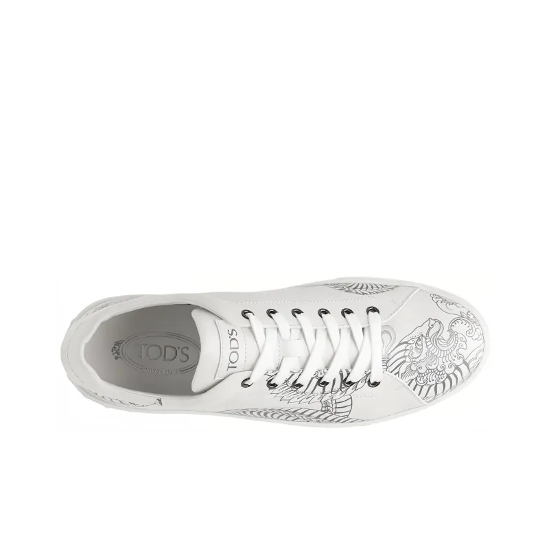 TOD'S Stylish Skateboarding Shoes Men's White-3
