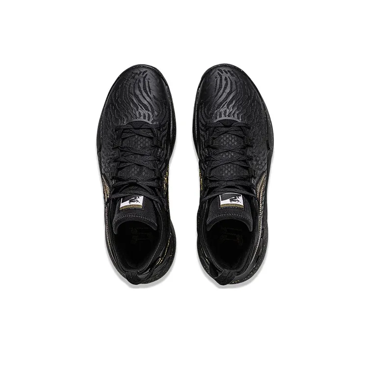 LINING YuShuai 18 Basketball Shoes Men Mid Top Black-3