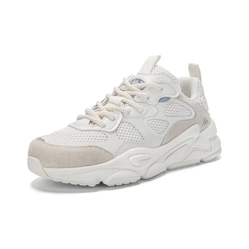 Kappa Anti Slip And Wear Resistant Breathable Low Top Casual Running Shoes Unisex Winter White/Malted Rice Zongzi-3