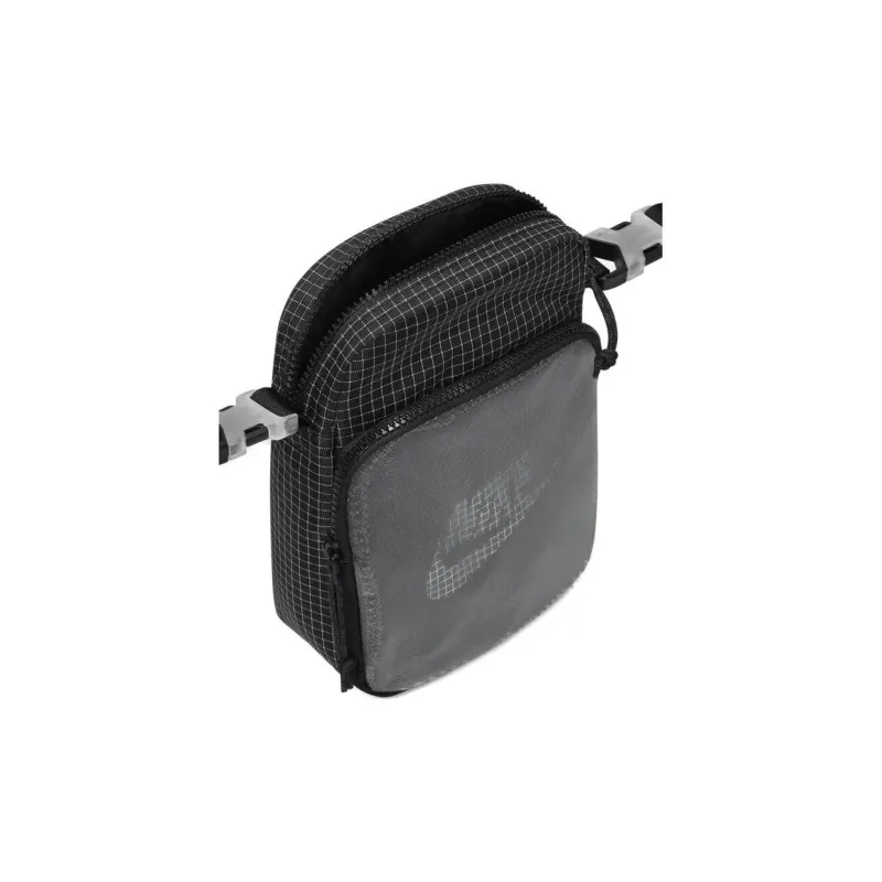 Nike Heritage Polyester, Nylon Crossbody Bag, Shoulder Bag Unisex Black Plaid-4