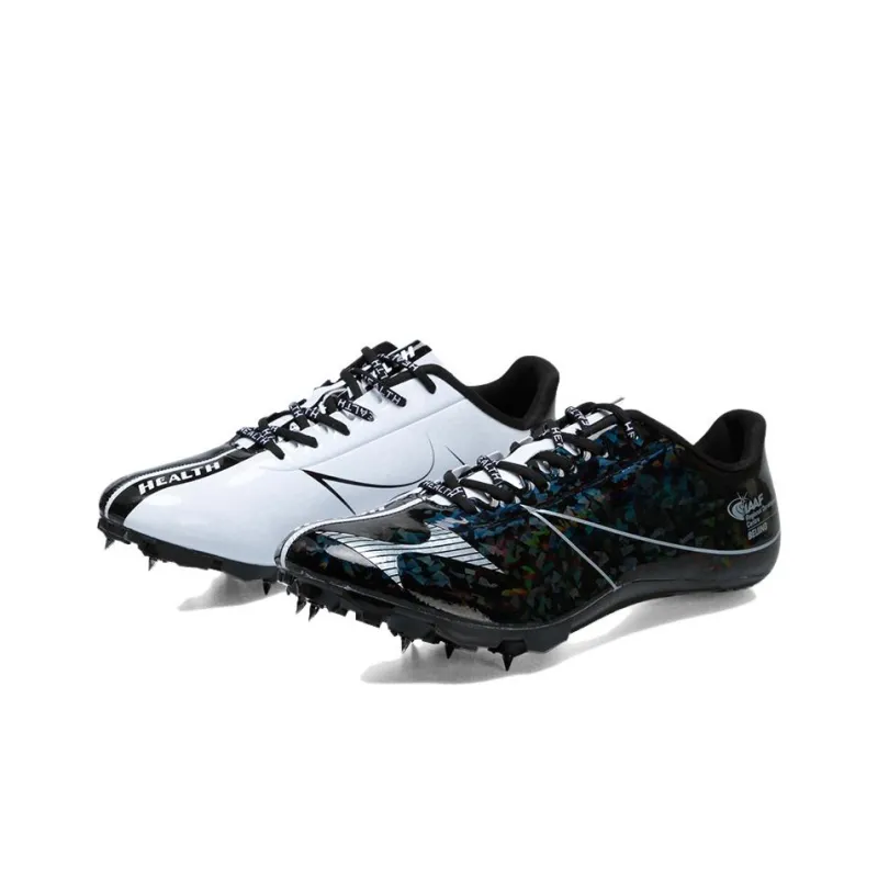 HEALTH Cushioning Anti Slip And Wear Resistant Low Top Running Shoes Unisex Black White-2