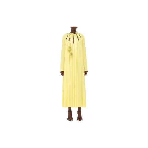 Bottega Veneta Long-Sleeved Dresses Women's Yellow