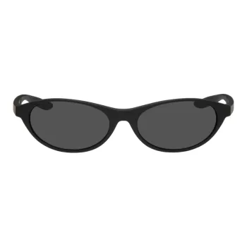 Nike Acetate Sheet Oval Sunglasses Unisex Black